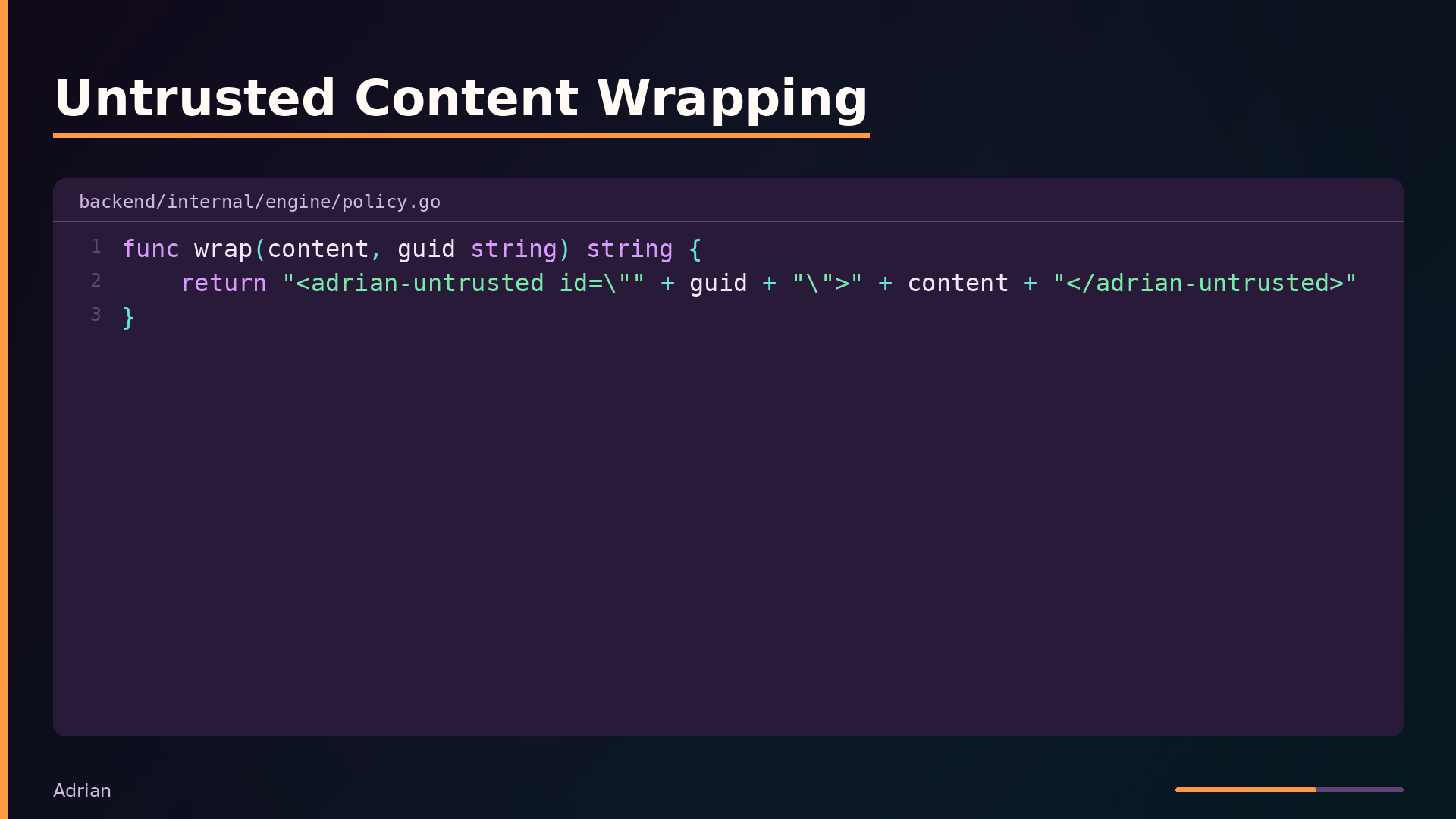 Untrusted Content Wrapping
