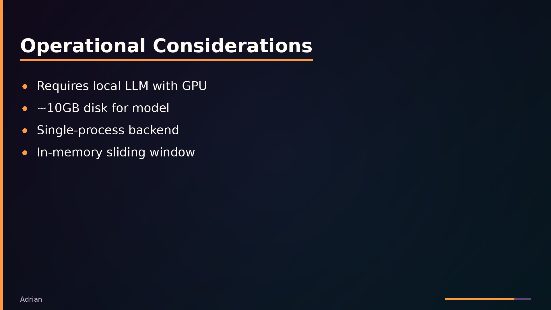 Operational Considerations