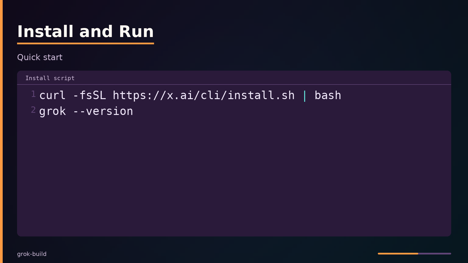 Install and Run