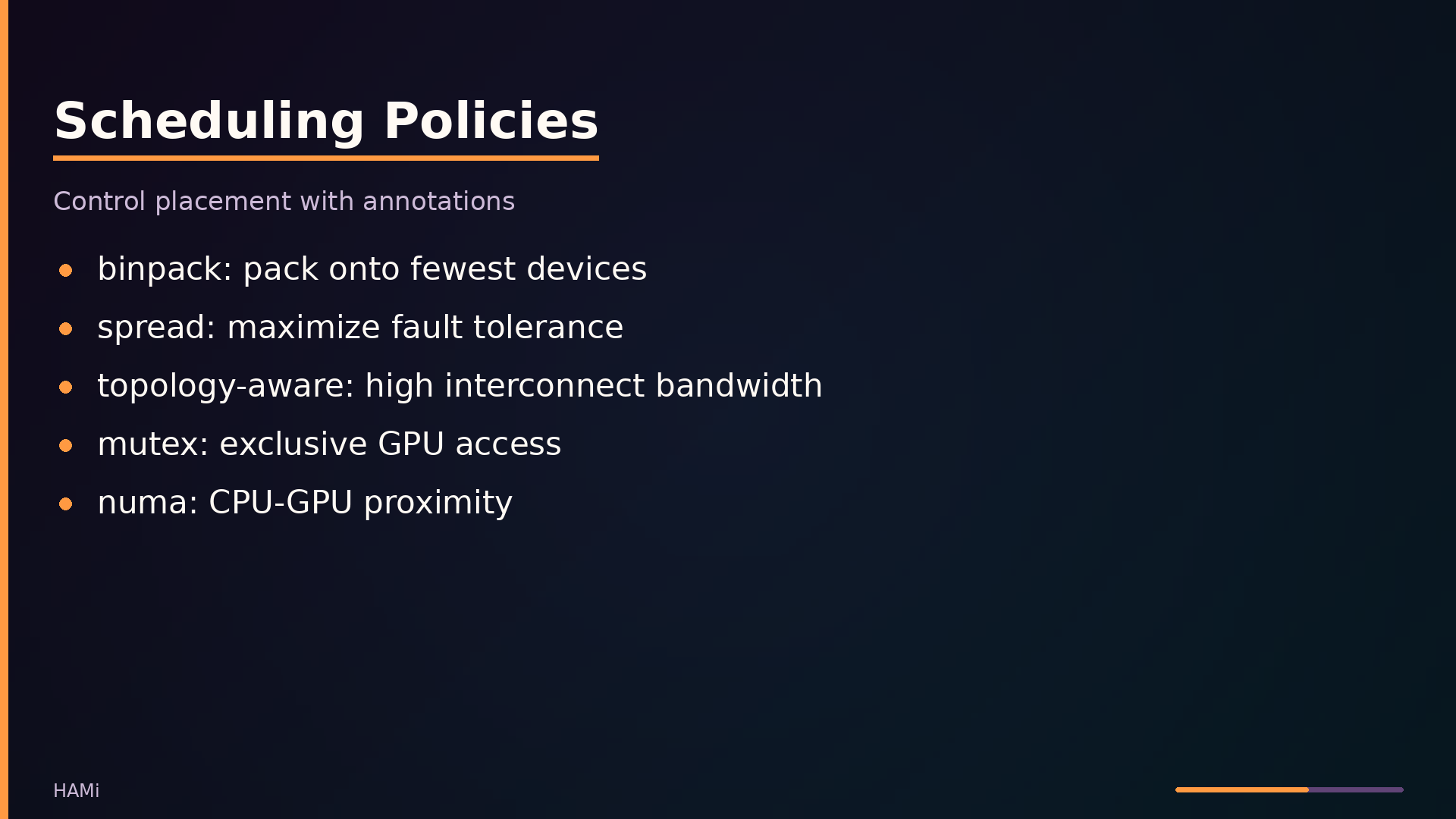 Scheduling Policies