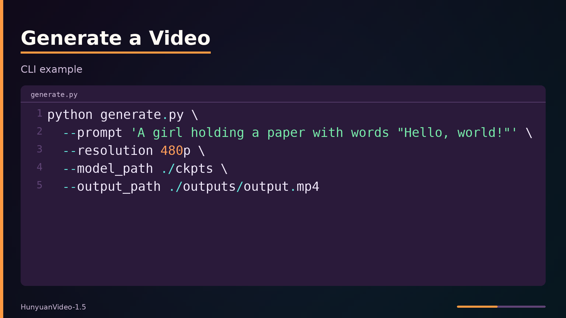 Generate a Video