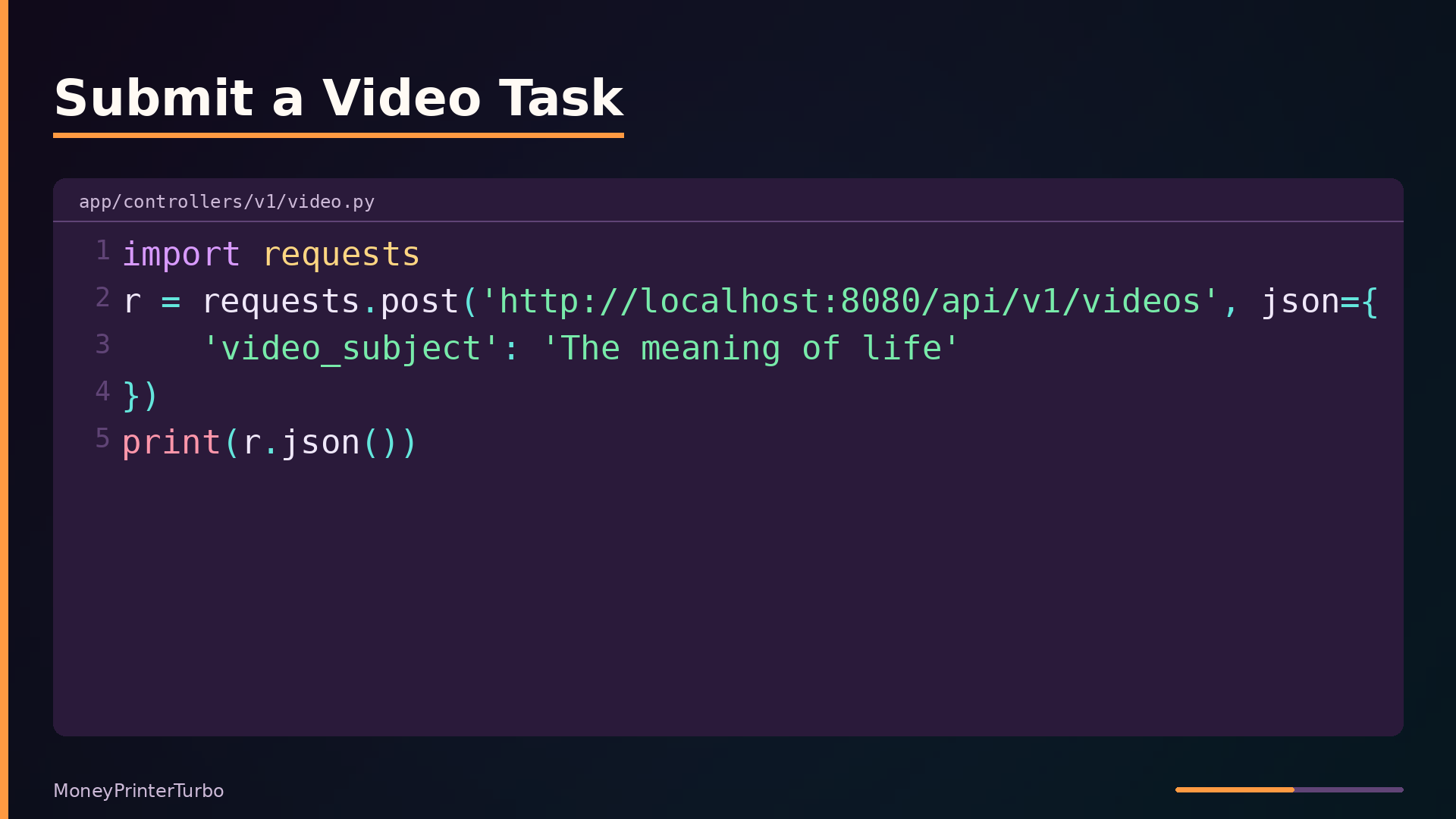 Submit a Video Task