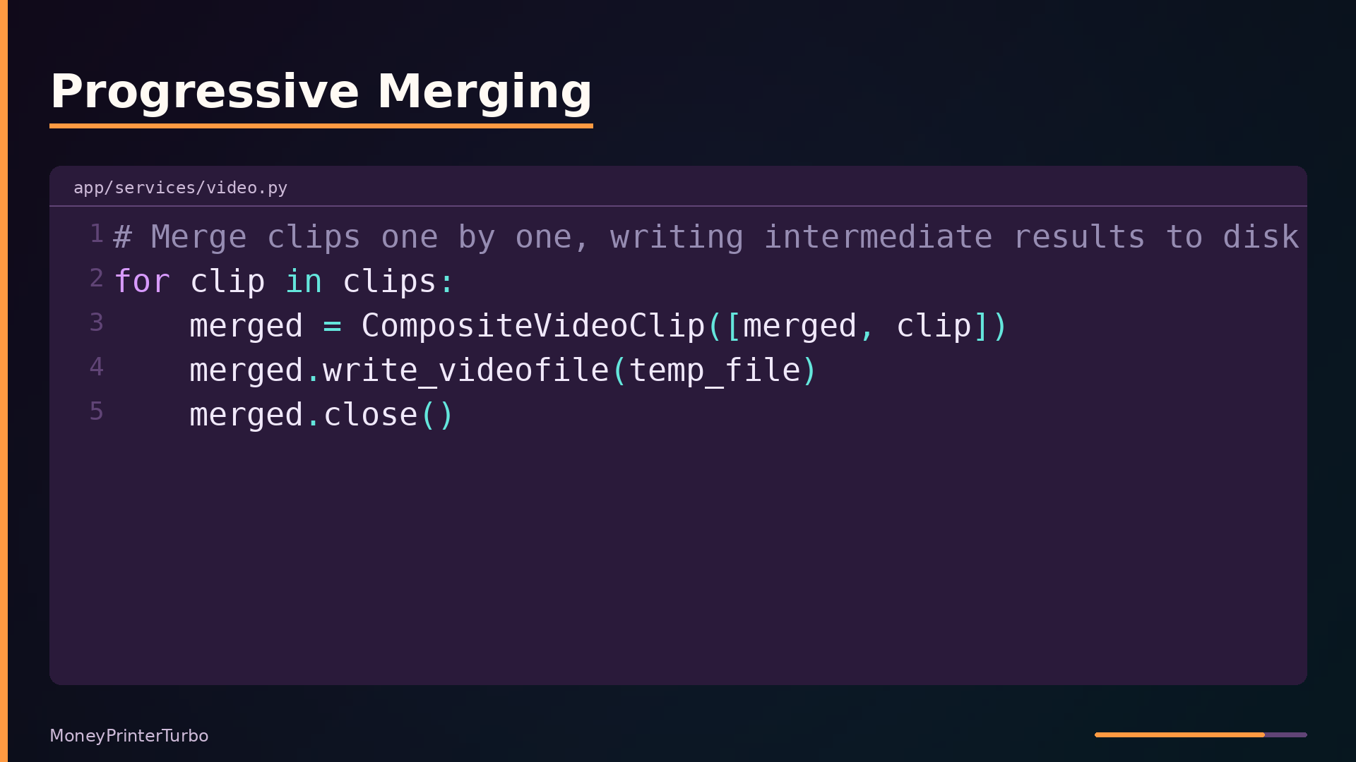 Progressive Merging
