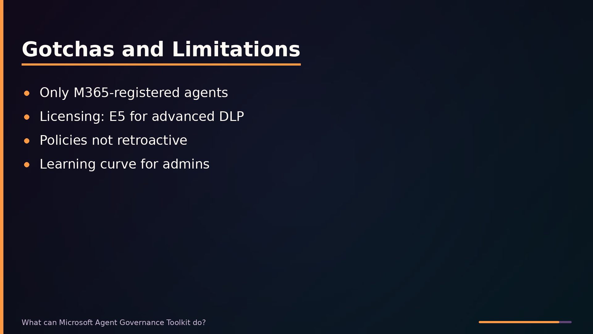 Gotchas and Limitations