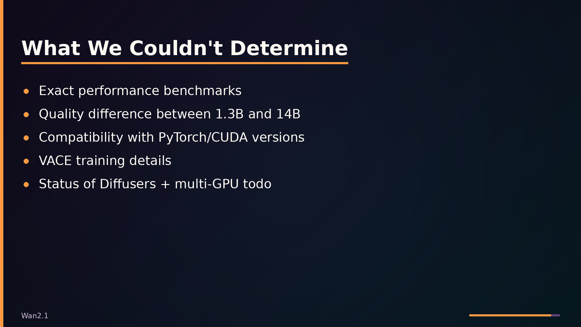What We Couldn’t Determine